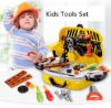 صورة Kids Tool Set Toys Preschool Fixing Tool Kit with Box Pretend Play Construction Toy Repair Tools Set Toys